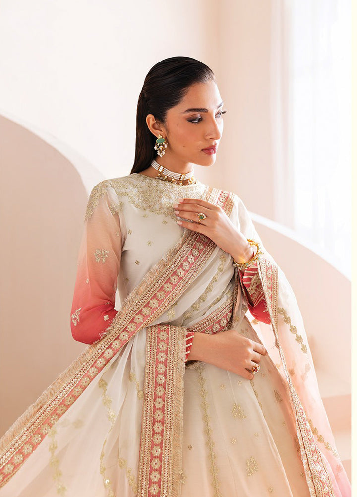 Xenia Formal Luxury Unstitched Embroidered Chiffon Suits 3 Piece XE25FL XF-1025 Mahlaqa - Formals Collection