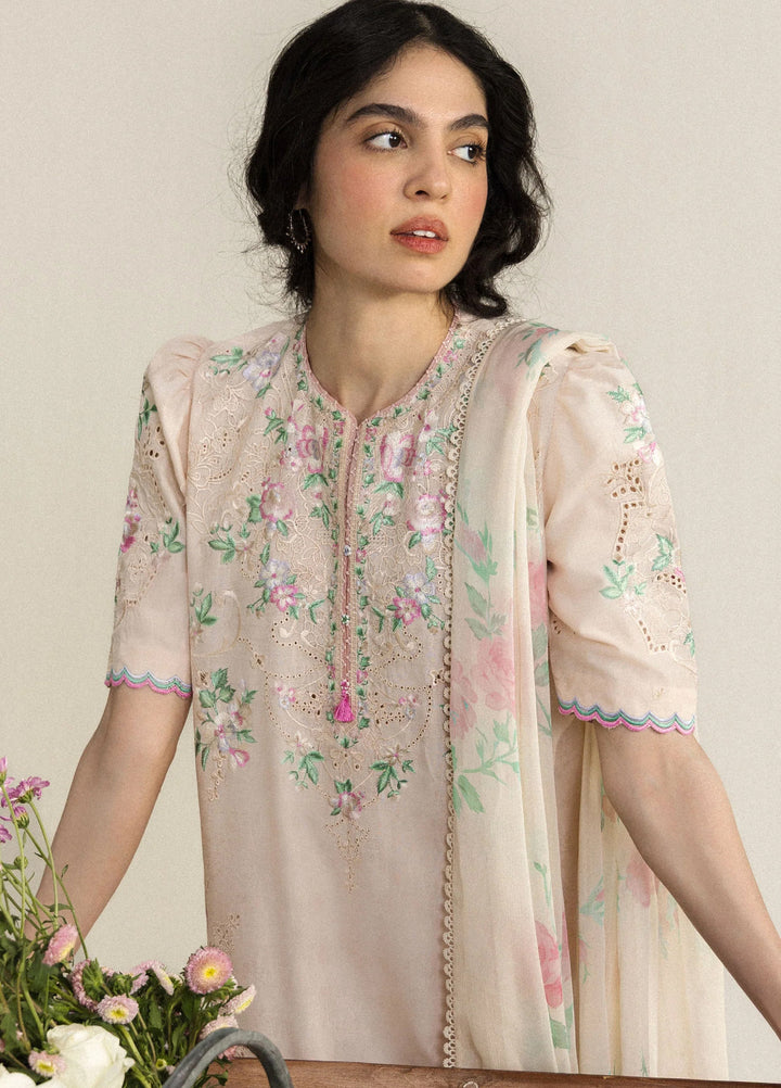 Coco by Zara Shahjahan Unstitched Embroidered Lawn 3 Piece Suit CZS26UCLP ARLO-7B - Eid Collection
