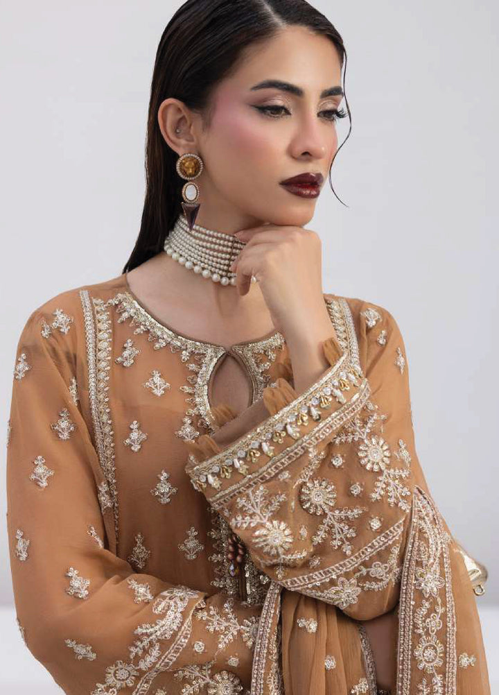 Maeri by Gulaal Unstitched Embroidered Chiffon 4 Piece Suit GL26UMC Mirage D-47 - Festive Collection