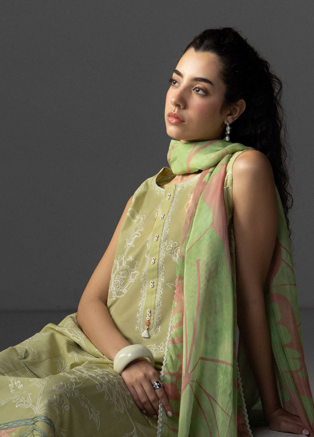 Coco by Zara Shahjahan Unstitched Embroidered Lawn 3 Piece Suit CZS26UL ISLA-4B - Summer Collection