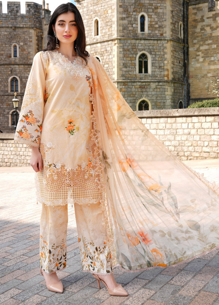 Al Zohaib Printkari Unstitched Embroidered Lawn 3 Piece Suit AZ26ULP 07 - Summer Collection