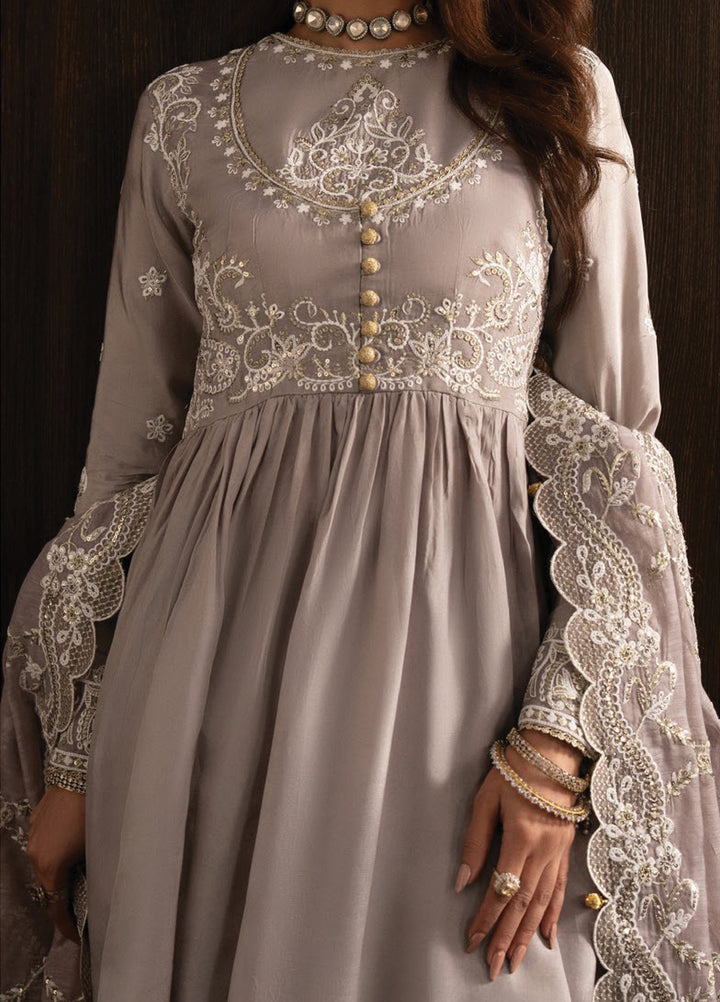 Lady by Aik Atelier Unstitched Tussar Silk Embroidered Suits 3 Piece AIK25L D-07 AIK25L - Festive Collection