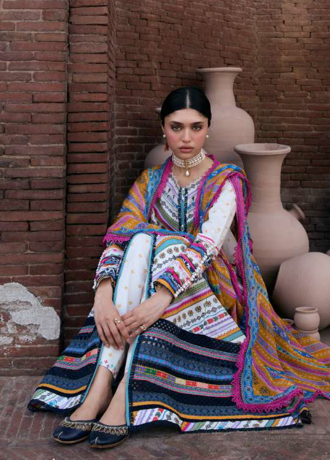 Angan by Kahf Unstitched Printed Lawn 3 Piece Suit KHF26ULA YASMEEN KPS-2A - Festive Collection