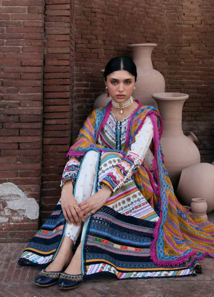 Angan by Kahf Unstitched Printed Lawn 3 Piece Suit KHF26ULA YASMEEN KPS-2A - Festive Collection