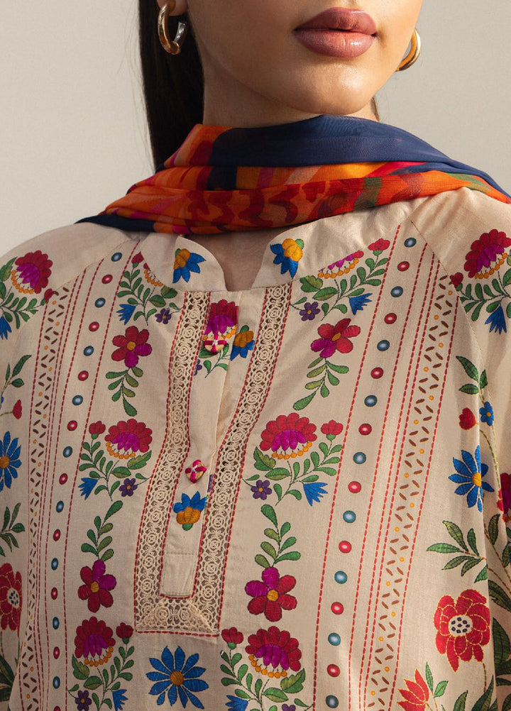 Coco by Zara Shahjahan Unstitched Printed Lawn 3 Piece Suit CZS26ULV TAKARA-7A - Summer Collection