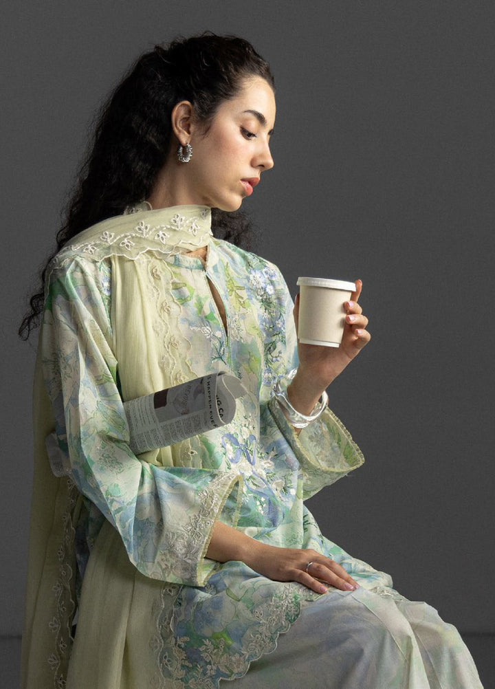 Coco by Zara Shahjahan Unstitched Embroidered Lawn 3 Piece Suit CZS26UL AIRA-6A - Summer Collection