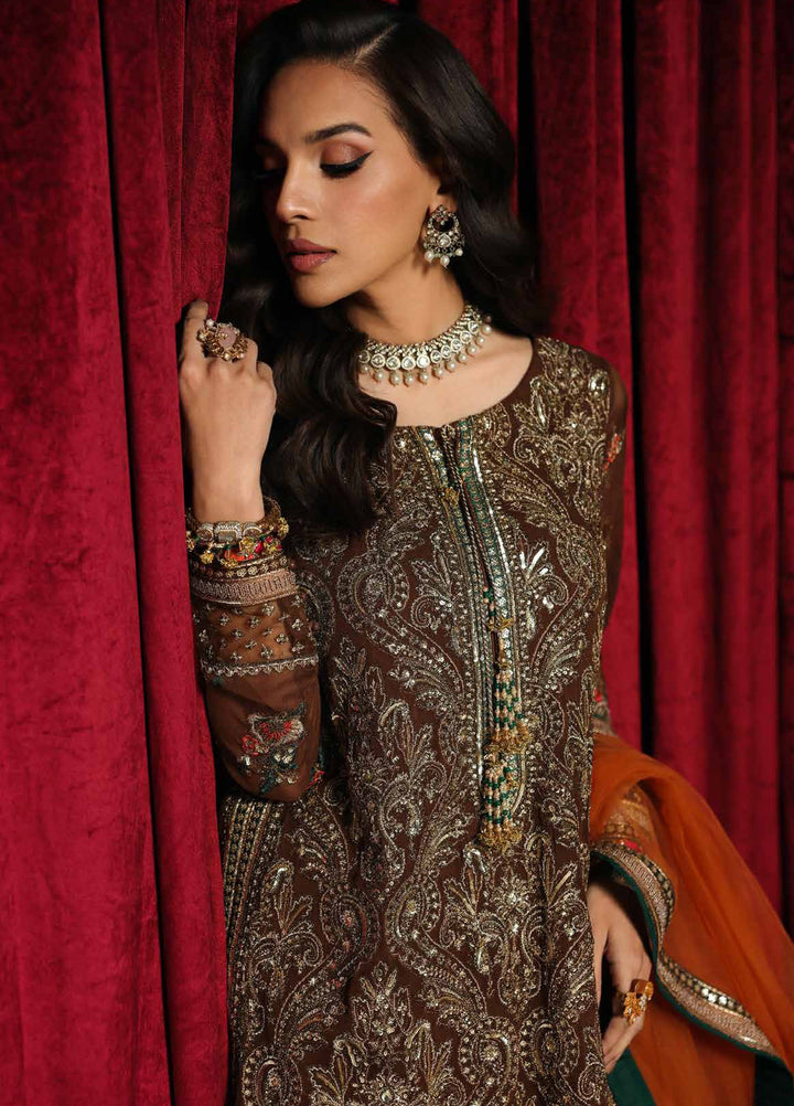 Aura by Charizma Unstitched Chiffon Embroidered Suits 3 Piece CRZ25UA CA26-07 - Festive Collection
