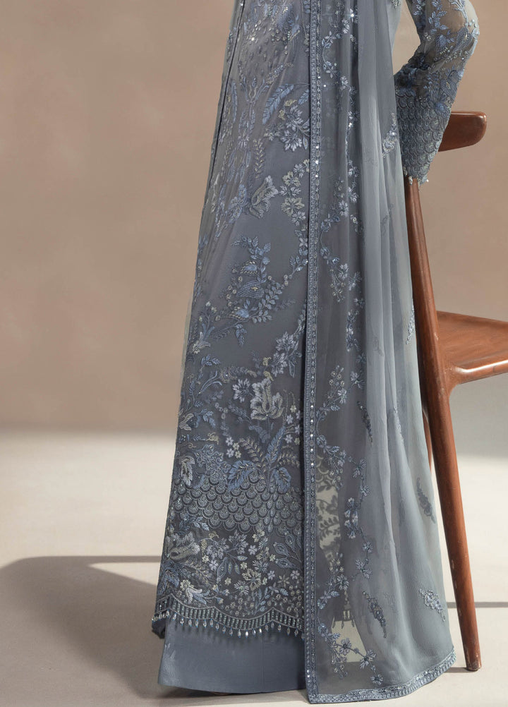 Afsanah by Lavish Premium Unstitched Chiffon Embroidered Suits 3 Piece LV25AC MOONLIT MIST-01 - Festive Collection