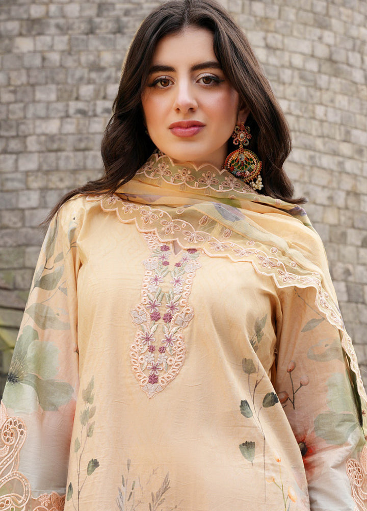 Al Zohaib Printkari Unstitched Embroidered Lawn 3 Piece Suit AZ26ULP 11 - Summer Collection