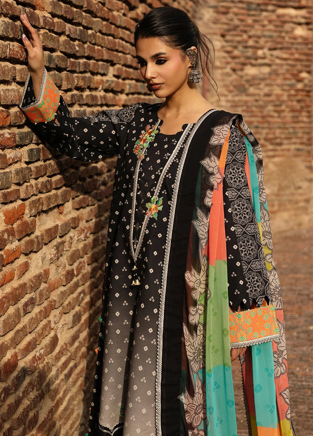 Chunri by Charizma Unstitched Embroidered Lawn 3 Piece Suit CHR26UCL CHN6-02 - Summer Collection
