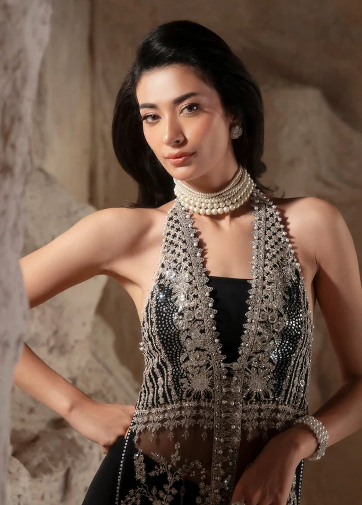 Blink by Zarizaa Unstitched Embroidered NET 3 Piece Suit ZB07-3UNE01B-2509 Darcy Z - Wedding Collection