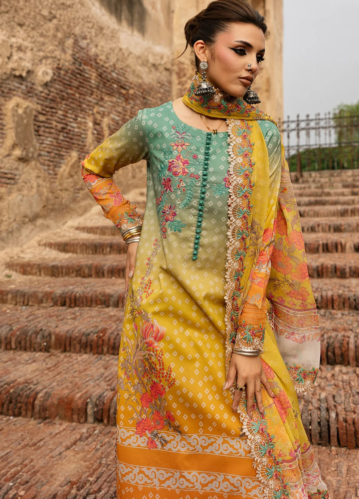 Chunri by Charizma Unstitched Embroidered Lawn 3 Piece Suit CHR26UCL CHN6-03 - Summer Collection