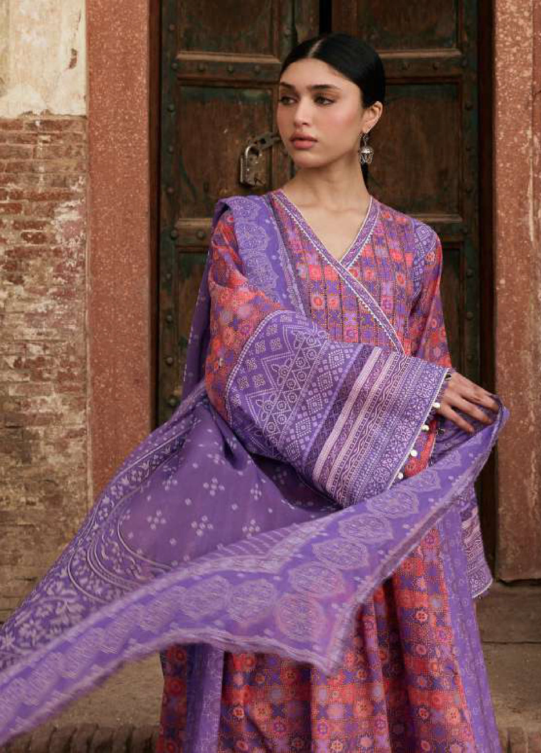 Angan by Kahf Unstitched Printed Lawn 3 Piece Suit KHF26ULA ZARMEENA KPS-3B - Festive Collection