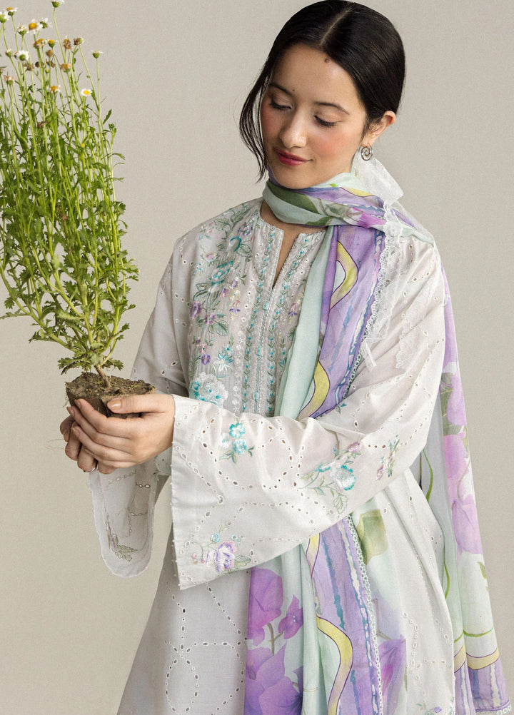 Coco by Zara Shahjahan Unstitched Embroidered Lawn 3 Piece Suit CZS26UCLP LUNE-2A - Eid Collection