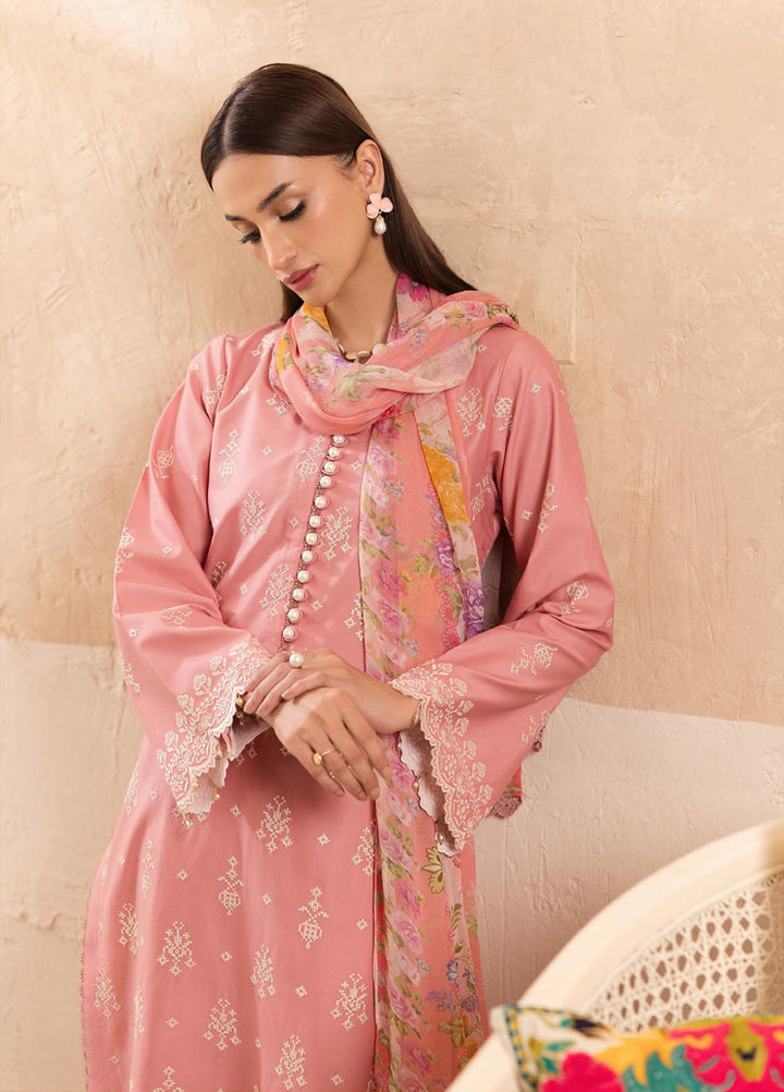 Nissa by Rajbari Unstitched Chikankari Embroidered Lawn 3 Piece Suit RB26UNCL D-6 - Summer Collection