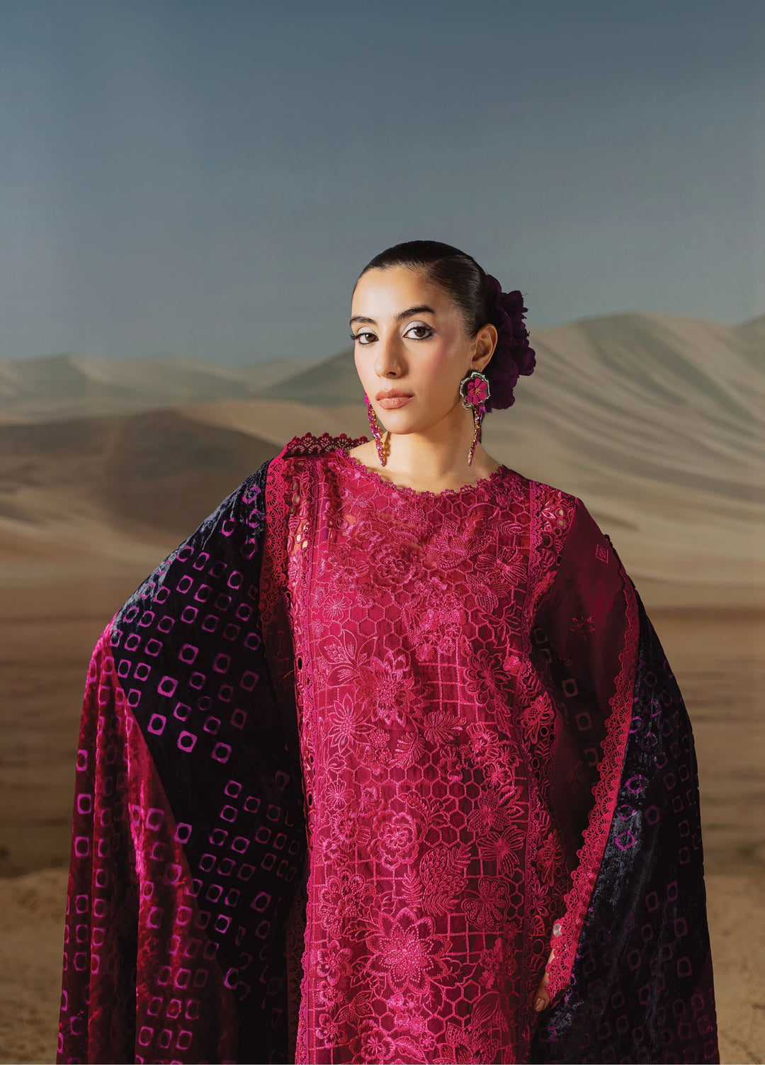 Amelia by Mahnur Unstitched Luxury Cotrai Embroidered 3 Piece Suits MN25AL AM-011 - Winter Collection