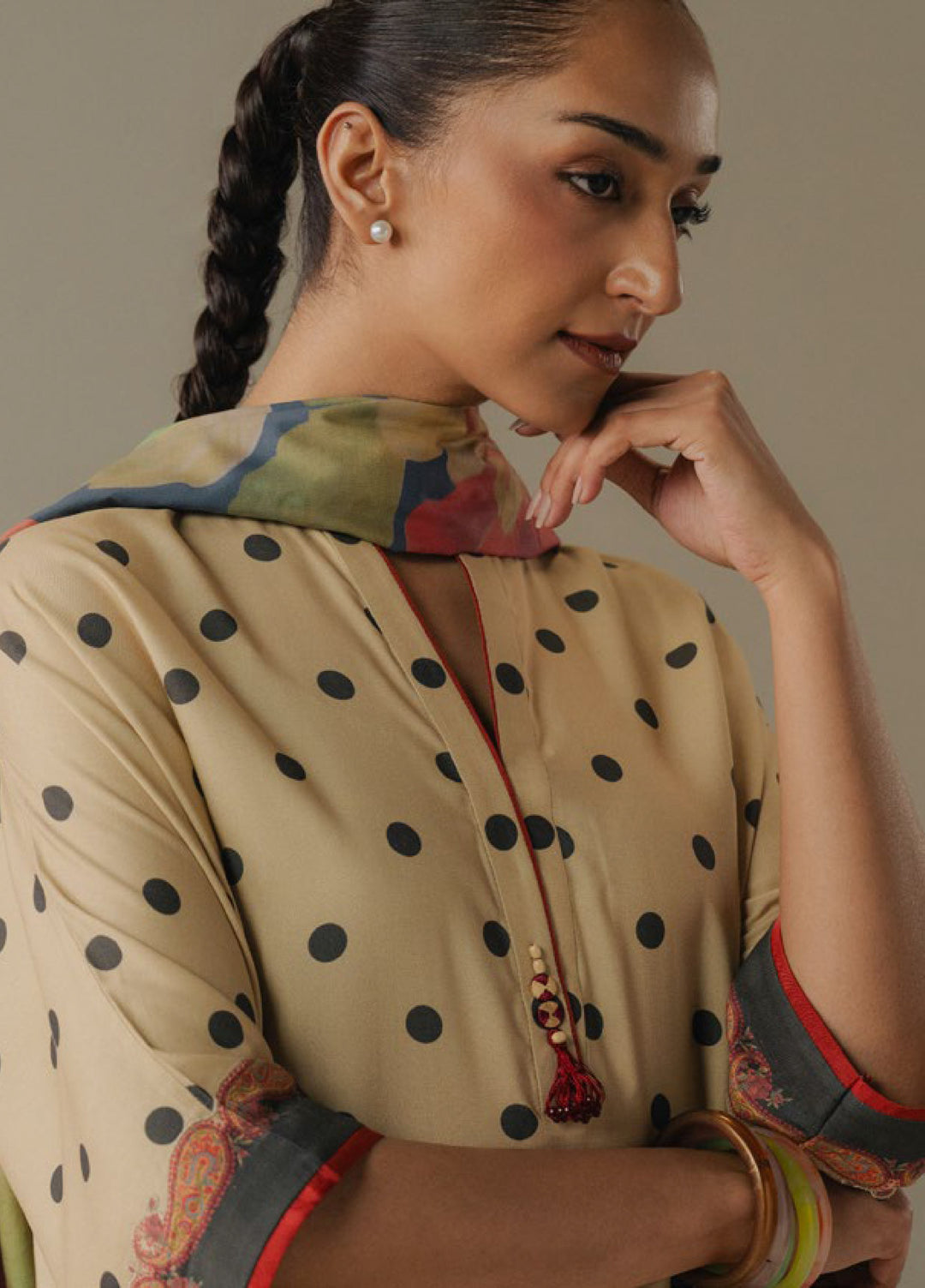 Coco by Zara Shahjahan Prints Unstitched Linen Suits 3 Piece CZS25PW Paper Moon D-3B - Winter Collection