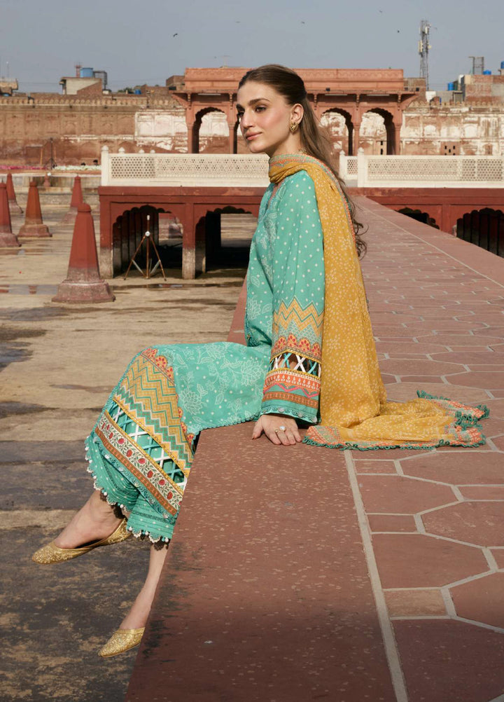 Angan by Kahf Unstitched Printed Lawn 3 Piece Suit KHF26ULA NAZISH KPS-7A - Festive Collection