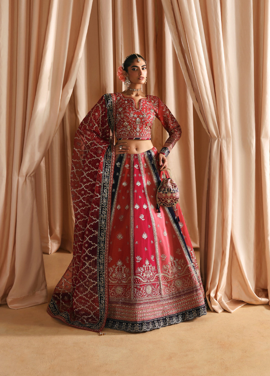 Gulaal Unstitched Embroidered Silk Suits 3 Piece GL25UW AYSANA-WU-11 - Wedding Collection