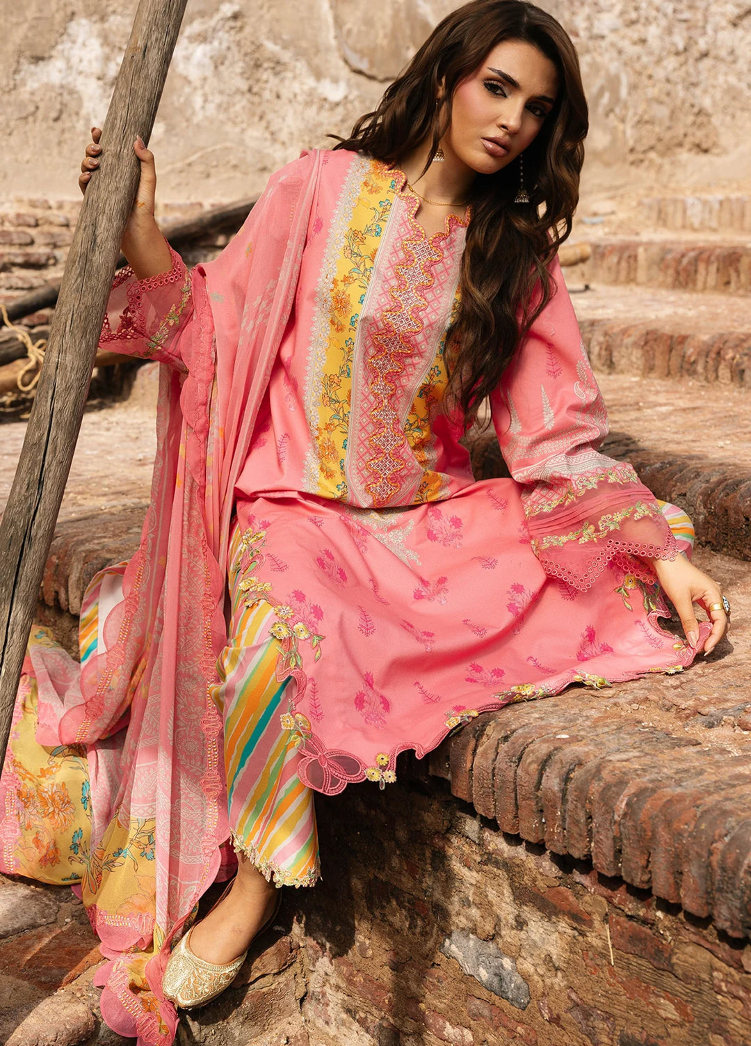 Chunri by Charizma Unstitched Embroidered Lawn 3 Piece Suit CHR26UCL CHN6-08 - Summer Collection