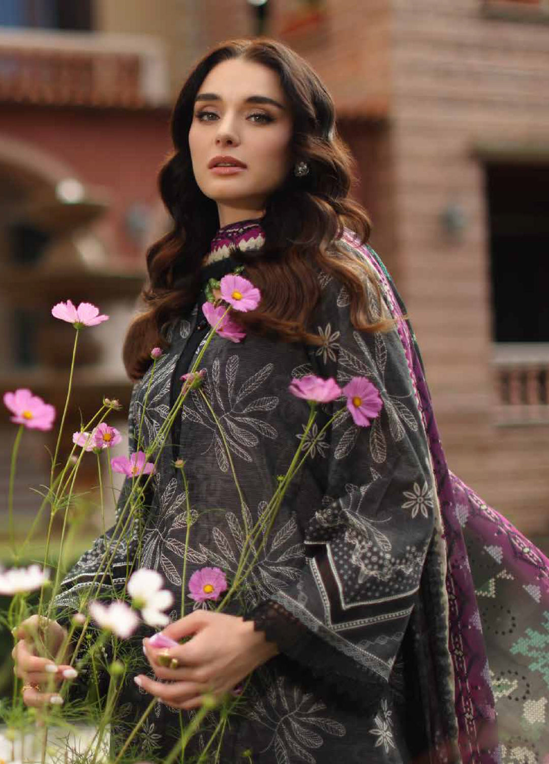 Signature Prints by Nureh Unstitched Printed Lawn Zari 3 Piece Suit NU26USLZ SP-204 - Summer Collection