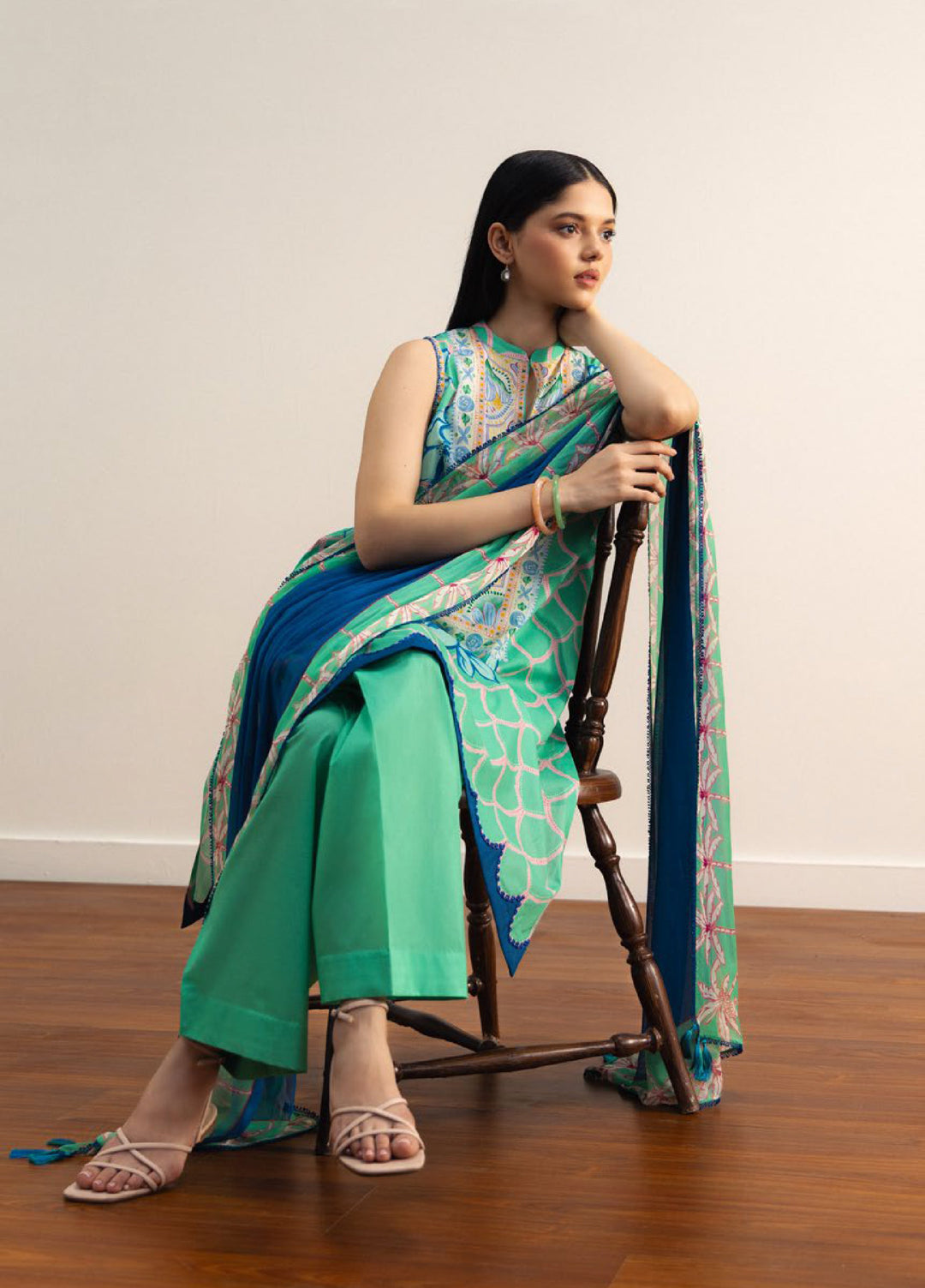 Coco by Zara Shahjahan Unstitched Printed Lawn 3 Piece Suit CZS26ULV NAMI-5A - Summer Collection