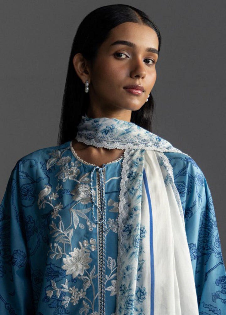 Coco by Zara Shahjahan Unstitched Embroidered Lawn 3 Piece Suit CZS26UL AVIONA-3A - Summer Collection