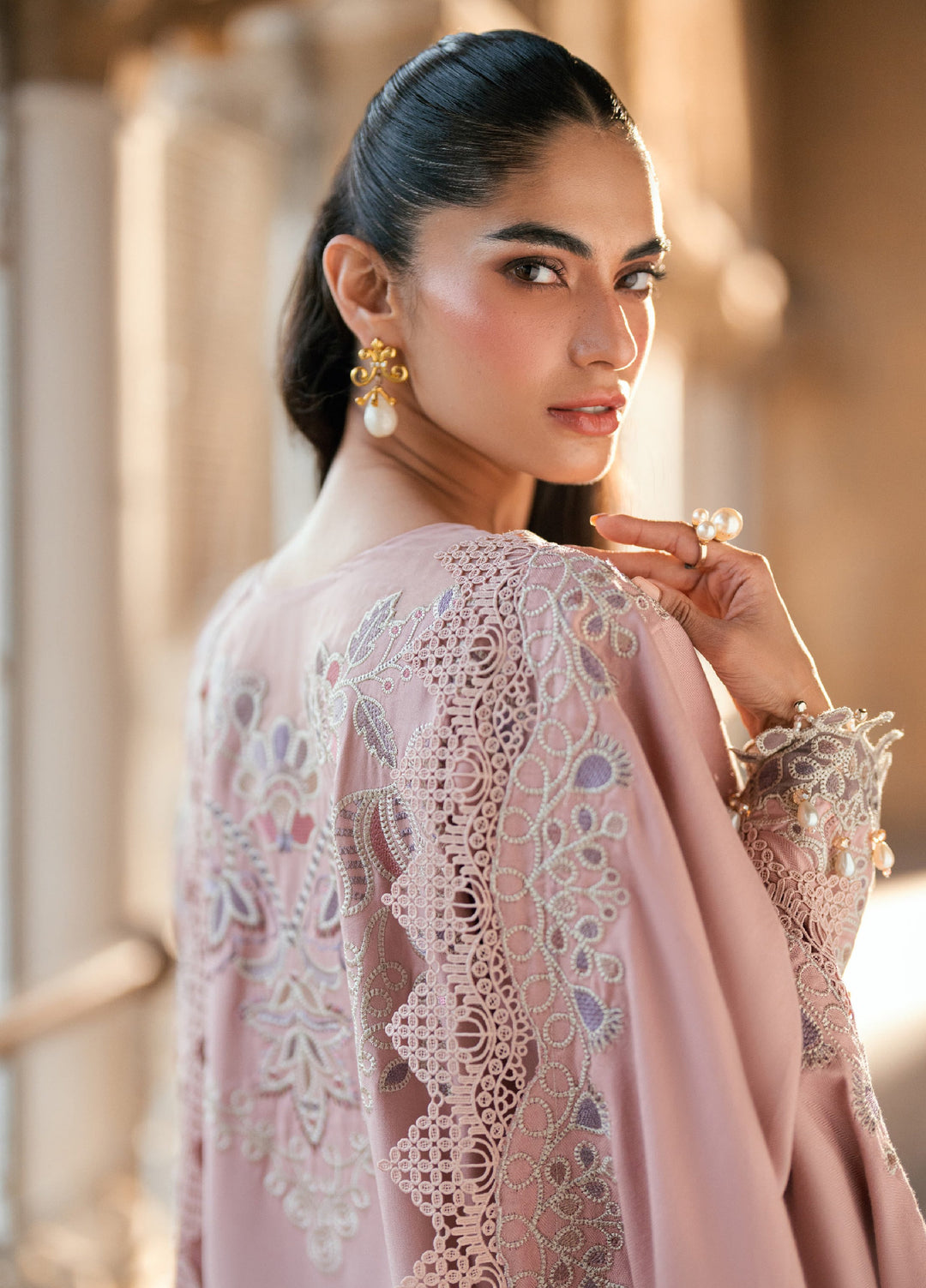 Shades Of Winter by Florent Unstitched Marina Twill Embroidered Suits 3 Piece FL25SW FL-8B - Winter Collection