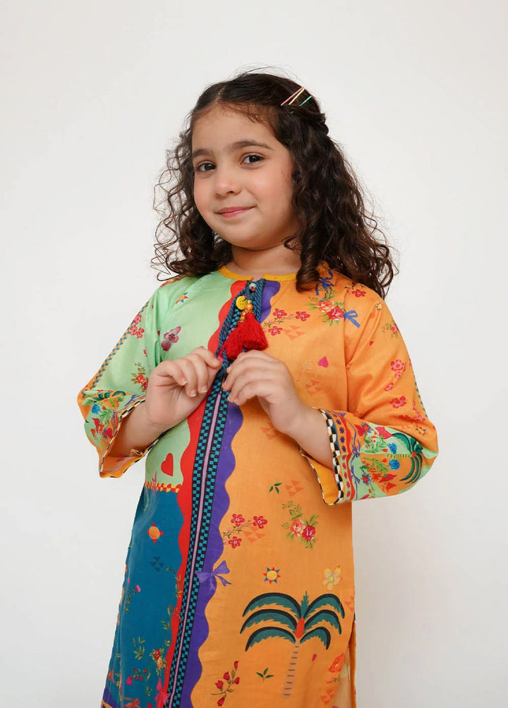 Senorita Girls RTW Printed Cotton 2 Piece Suit KAC-03469 - Casual Collection