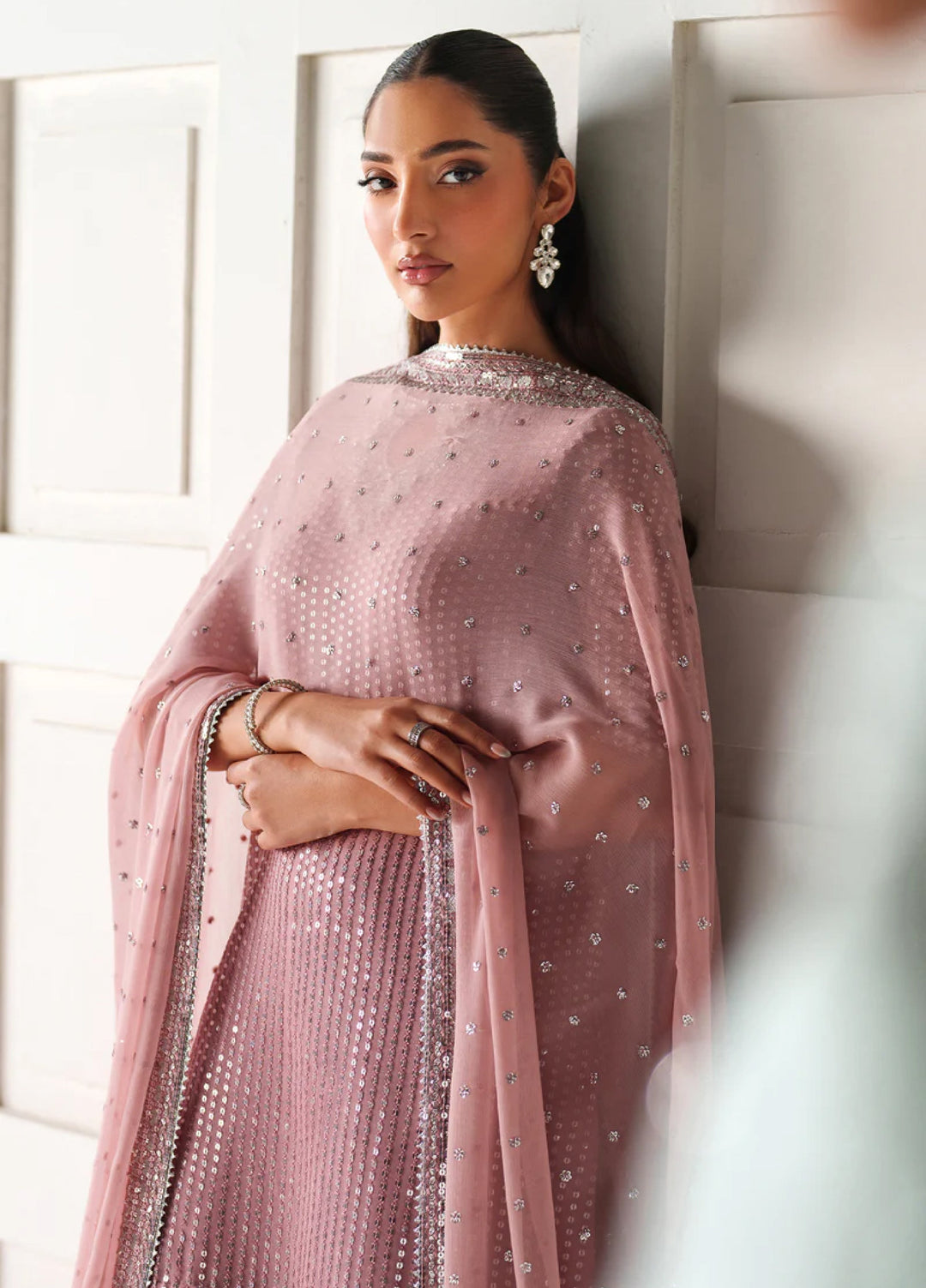 Chantelle by Baroque Unstitched Embroidered Chiffon 3 Piece Suit BQ26UCF UF-4388 - Festive Collection