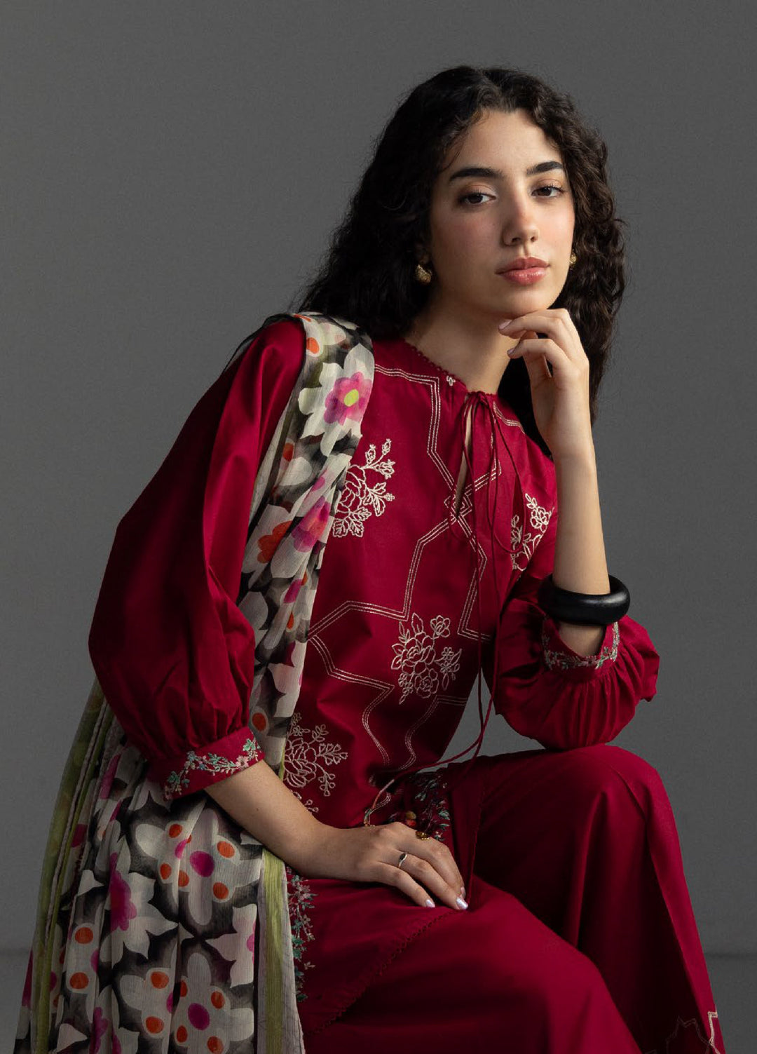 Coco by Zara Shahjahan Unstitched Embroidered Lawn 3 Piece Suit CZS26UL RIVAE-1B - Summer Collection
