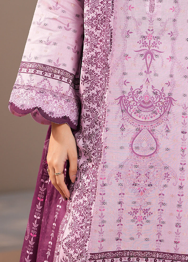 Regalia Textile Unstitched Printed Jacquard Lawn 3 Piece Suit RG26PUJL D-1 - Summer Collection