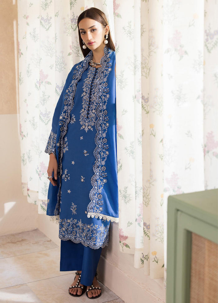 Nissa by Rajbari Unstitched Chikankari Embroidered Lawn 3 Piece Suit RB26UNCL D-7 - Summer Collection