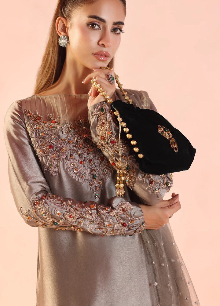 Eterna by Musferah Saad Pret Embroidered Tissue Silk 2 Piece Whispers of Opulence - Festive Collection