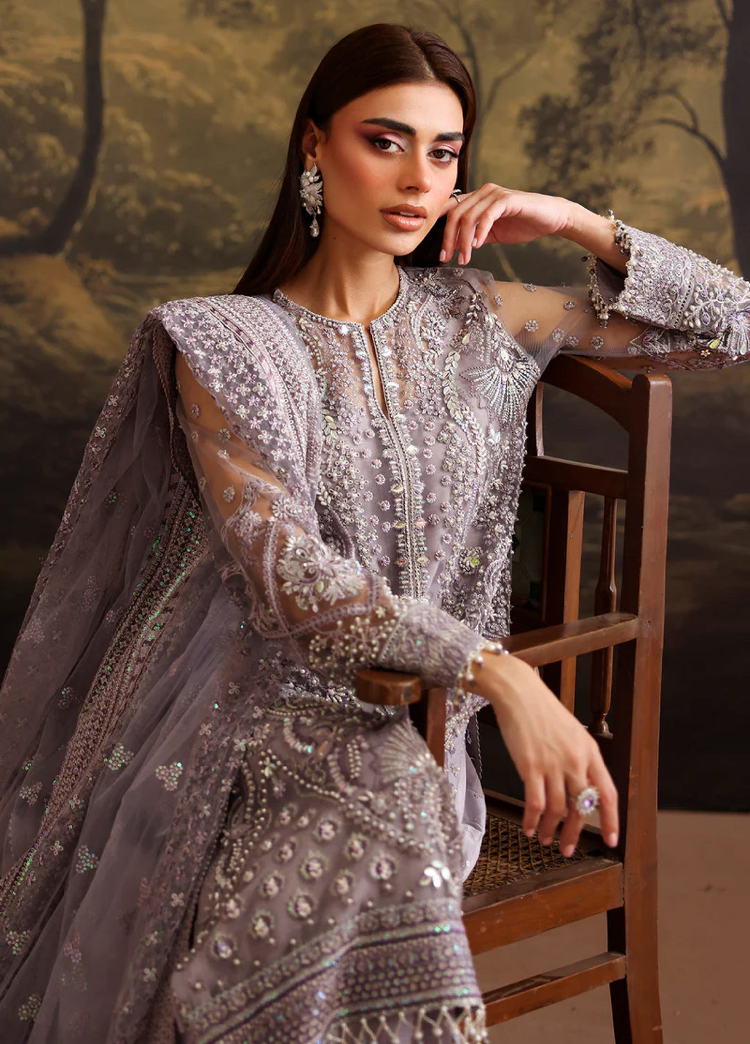 Chantelle by Baroque Unstitched Embroidered Net 3 Piece Suit BQ26UFC UF-4379 - Festive Collection