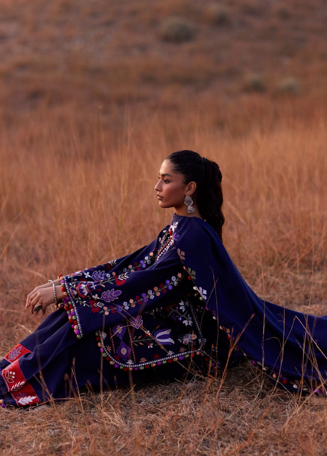 Zaha by Khadija Shah Unstitched Khaddar Embroidered Suits 3 Piece ZL25KW ZAREEN ZW25-04 - Winter Collection