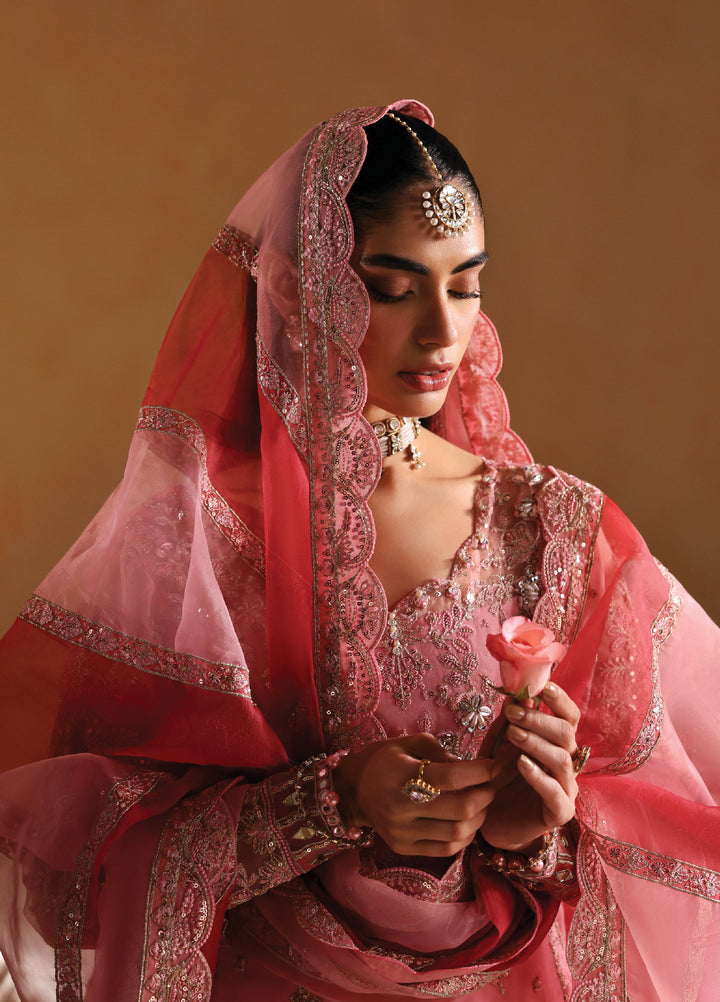 Gulaal Unstitched Embroidered Organza Suits 3 Piece GL25UW AREEMAN-WU-13 - Wedding Collection