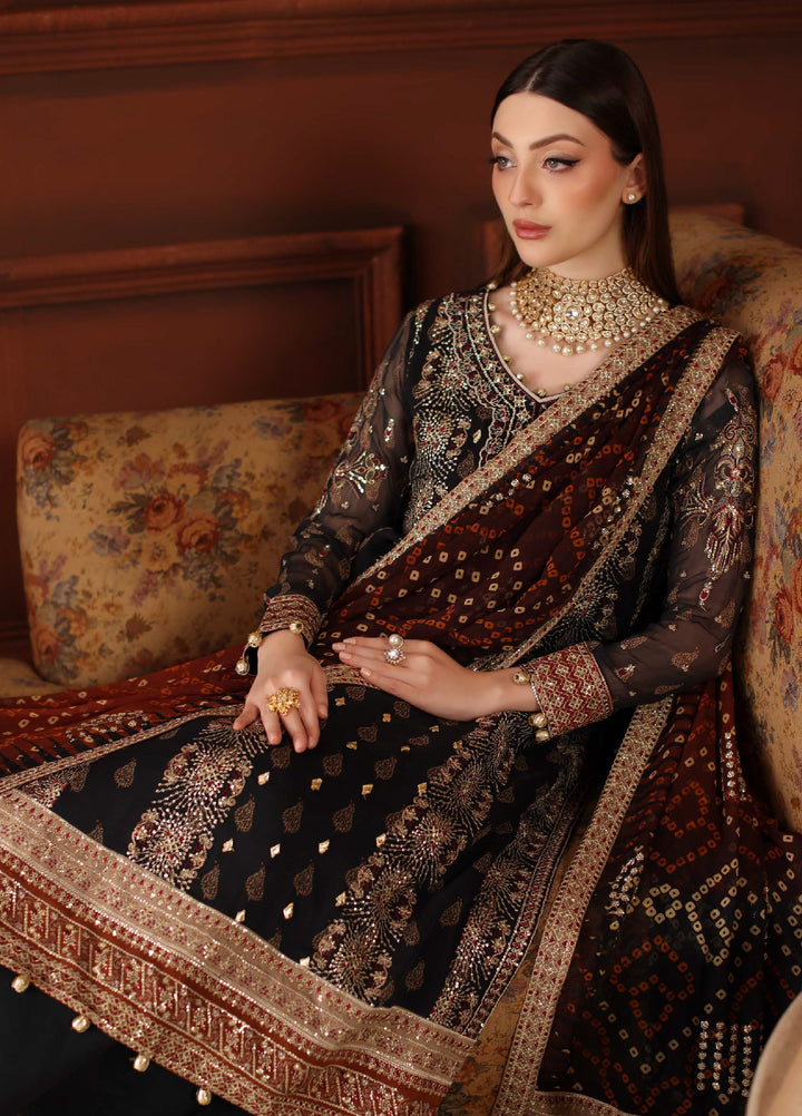 Alfaaz By Nureh Festive Unstitched Chiffon Embroidered 3 Piece Suits NU25AF NL-93 - Festive Collection