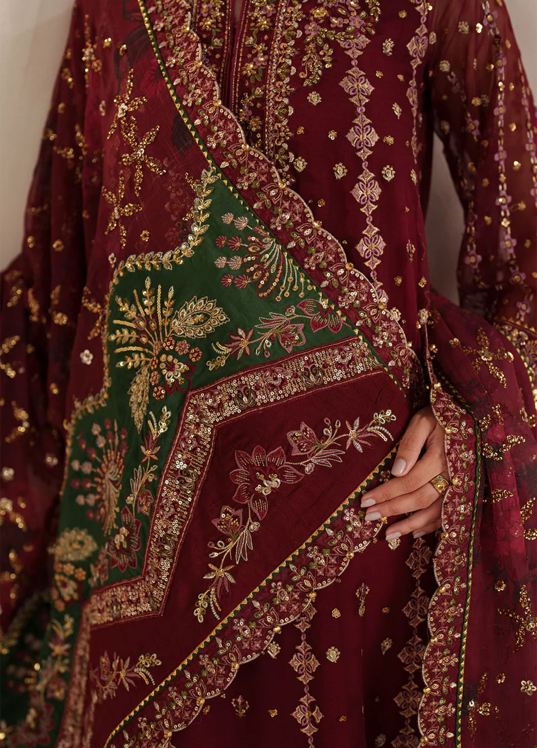 Chantelle by Baroque Unstitched Embroidered Chiffon 3 Piece Suit BQ26UCF UF-4367 - Festive Collection