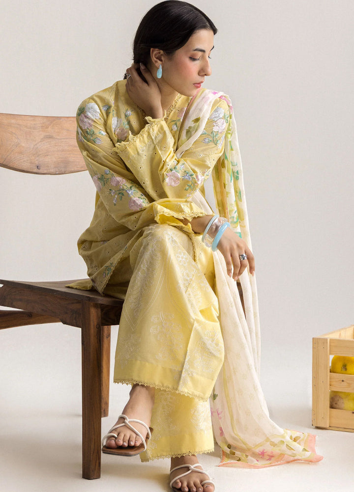 Coco by Zara Shahjahan Unstitched Embroidered Lawn 3 Piece Suit CZS26UCLP AIRI-1B - Eid Collection