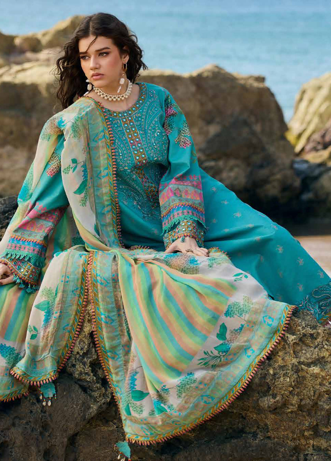 Sun Shine by Charizma Unstitched Embroidered Lawn 3 Piece Suit CHR26ULS CSN6-11 - Summer Collection