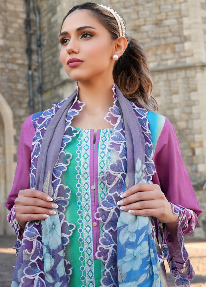 Al Zohaib Printkari Unstitched Embroidered Lawn 3 Piece Suit AZ26ULP 03 - Summer Collection
