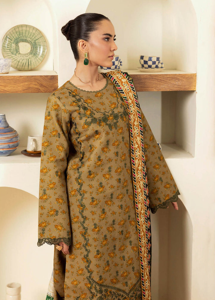 Nissa Floral Symphony by Rajbari Embroidered Marina Suits Unstitched 3 Piece RB25NM D-05 - Winter Collection