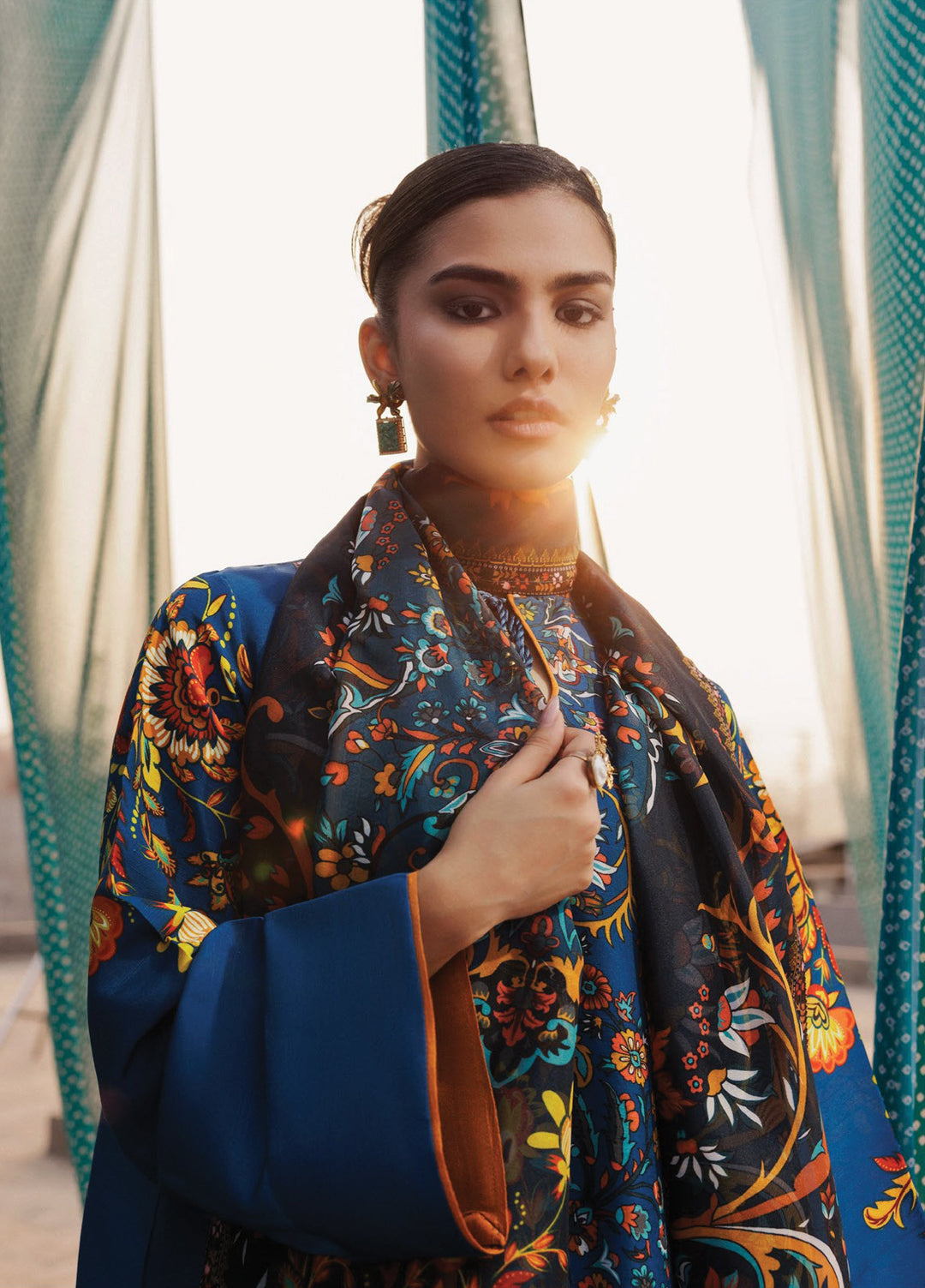 Aik Roz by Aik Atelier Unstitched Khaddar Printed Suits 3 Piece AIK25RK Look 03 - Winter Collection