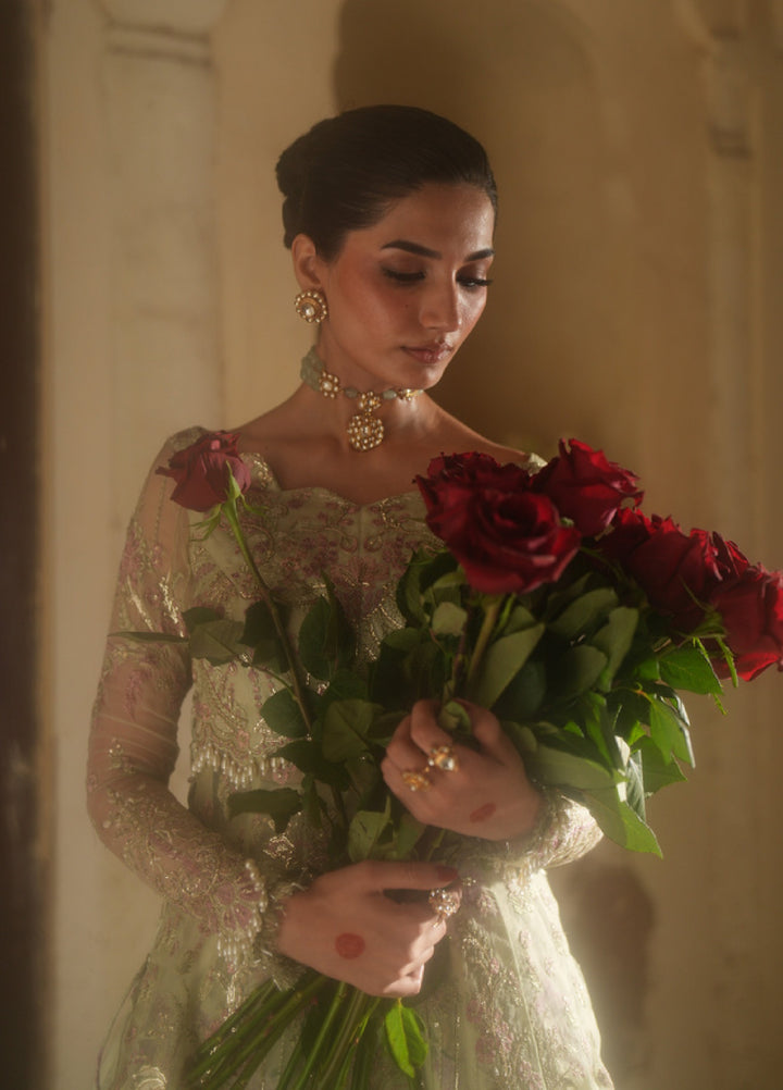 Dastan E Ishq by Ajr Festive Embroidered Unstitched Net 3 Piece Suits AJR25DI D-7 Ghazal - Formals Collection