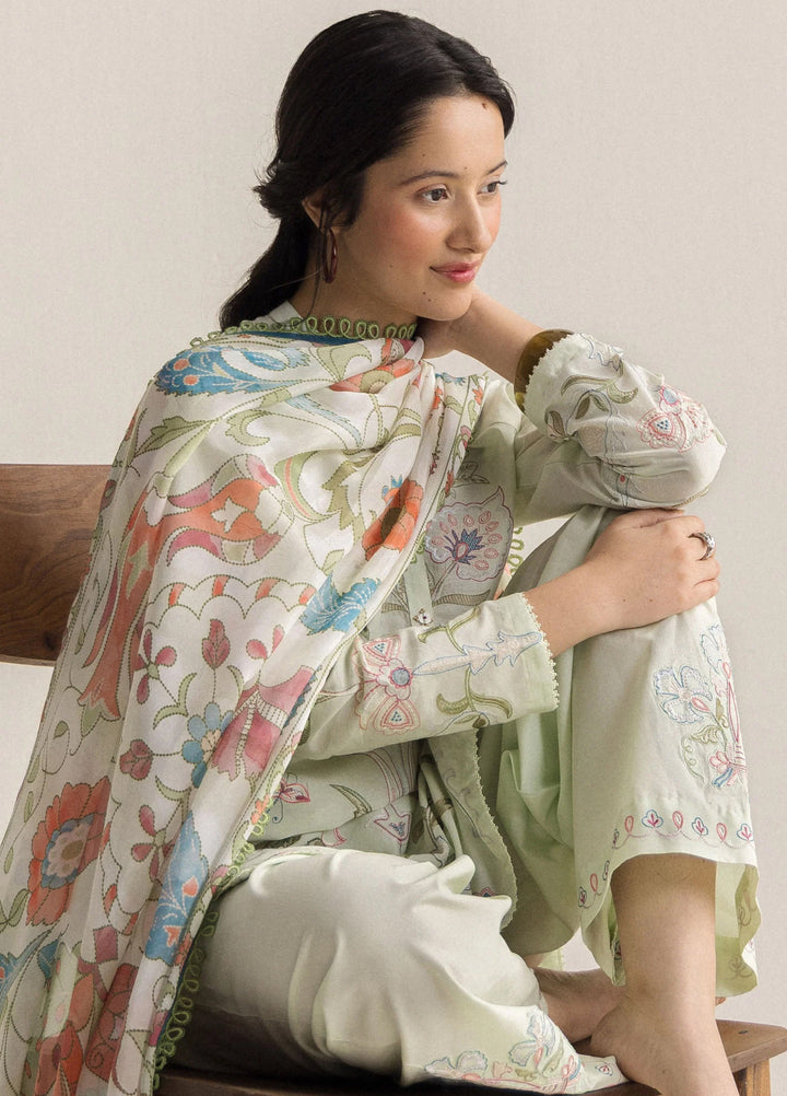 Coco by Zara Shahjahan Unstitched Embroidered Lawn 3 Piece Suit CZS26UCLP SIA-4B - Eid Collection