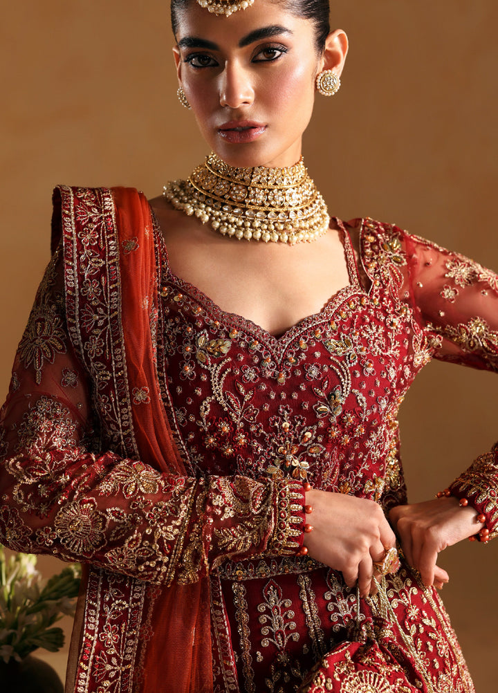 Gulaal Unstitched Embroidered Organza Suits 3 Piece GL25UW JAHARI-WU-10 - Wedding Collection