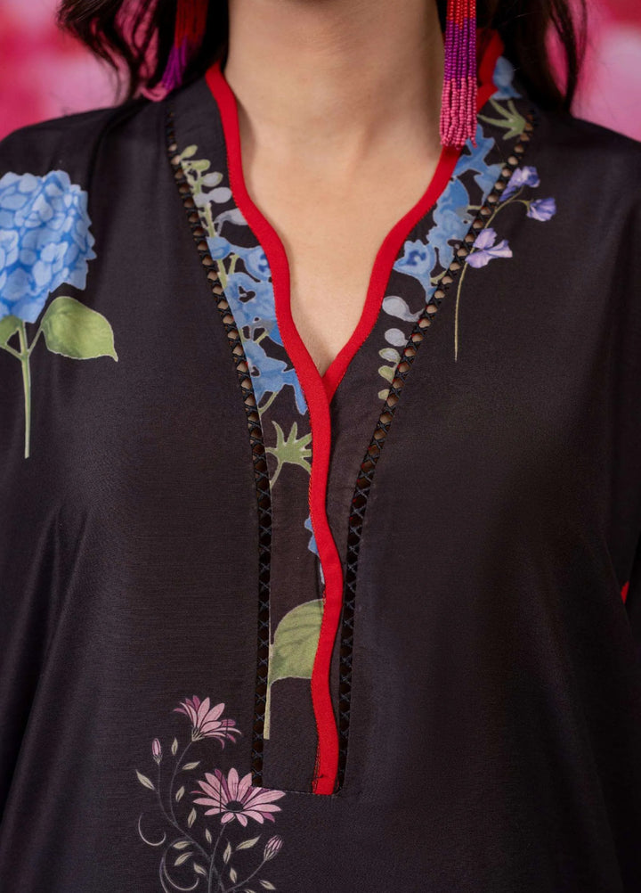 Minor Defect by Ayesha Somaya RTW Printed Lawn Silk 2 Piece Suit Ebony Casual Collection