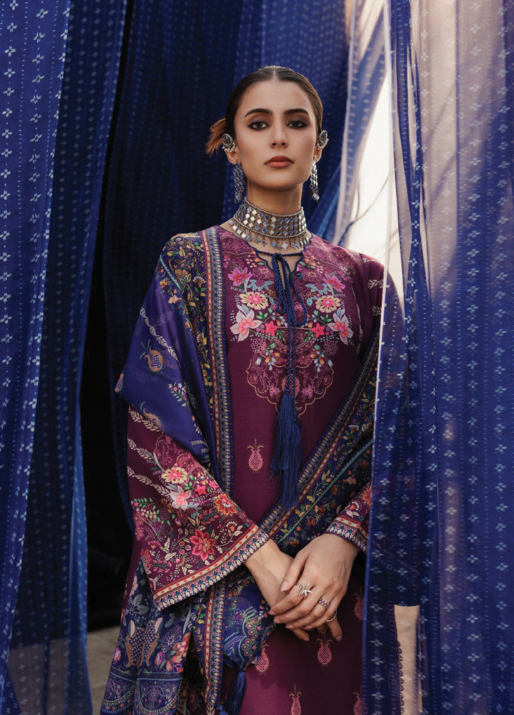Aik Roz by Aik Atelier Unstitched Khaddar Printed Suits 3 Piece AIK25RK Look 04 - Winter Collection