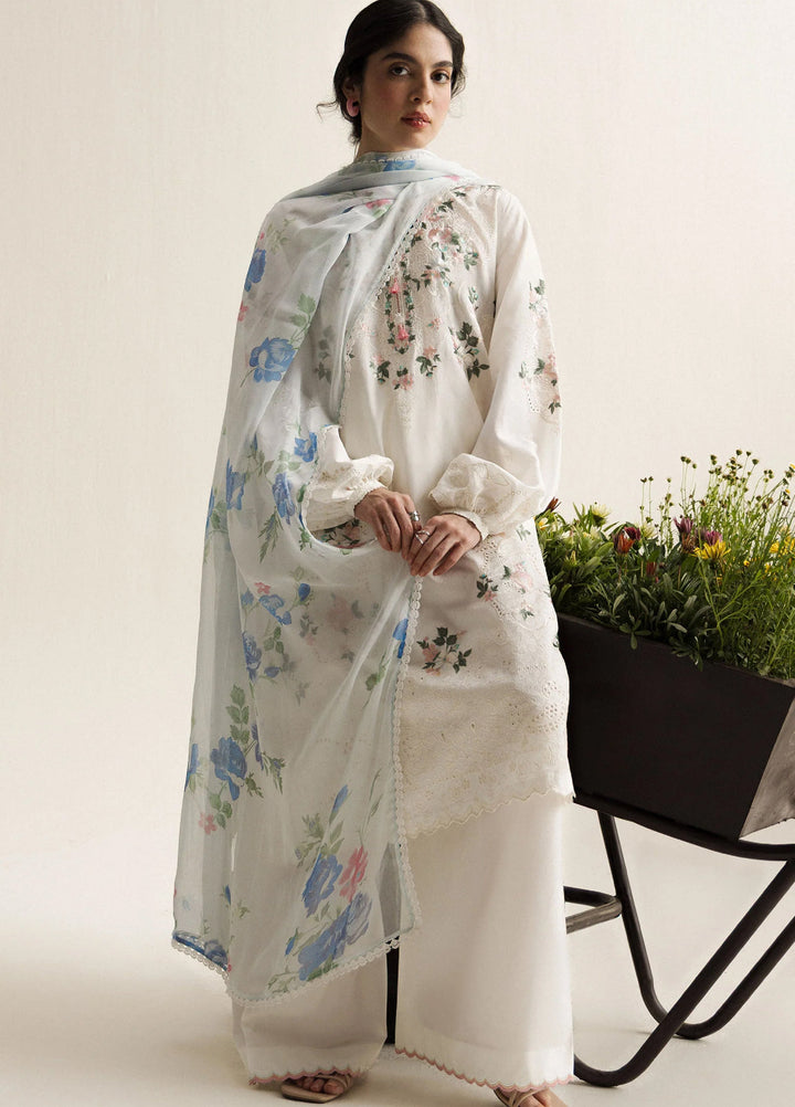 Coco by Zara Shahjahan Unstitched Embroidered Lawn 3 Piece Suit CZS26UCLP ARLO-7A - Eid Collection